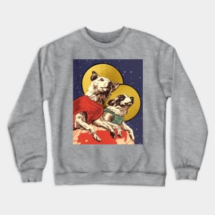 Vintage Dogs in Space Crewneck Sweatshirt